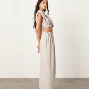 ASOS Light Gray Maxi Skirt